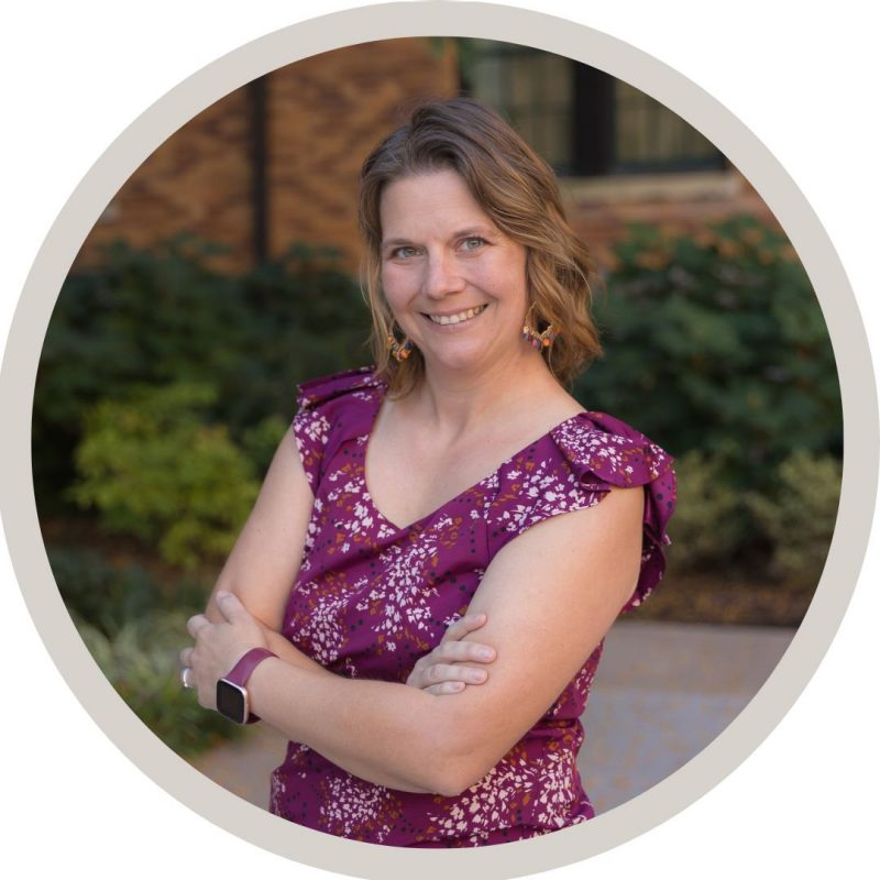 Olivia Bailey headshot with Reynolds Homestead and Women Impact Virginia logos